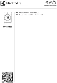 Notice ELECTROLUX TWGL5E500 Sèche-linge