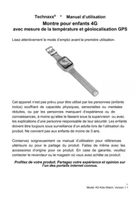 Notice TECHNAXX 4G KIDS-WATCH Horloge