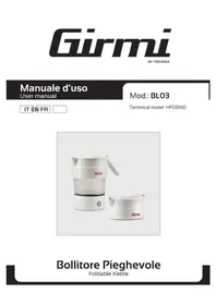 Notice GIRMI BL03 Bollitore