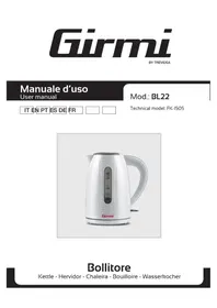 Notice GIRMI BL22 Wasserkocher