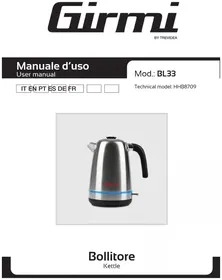 Notice GIRMI BL33 Wasserkocher