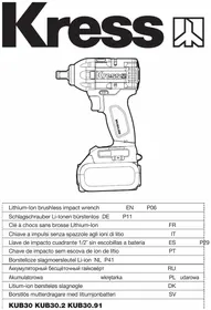 Notice KRESS KUB30.91 Visseuse