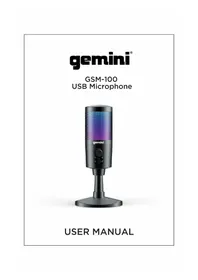 Notice GEMINI GSM-100 Microfono