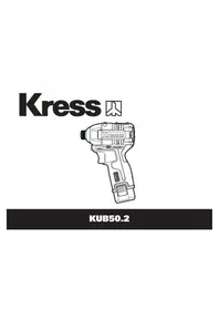 Notice KRESS KUB50.2 Visseuse