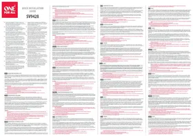 Notice ONE FOR ALL SV 9428 Antenne TV