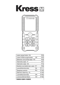 Notice KRESS KI201 Télémètre