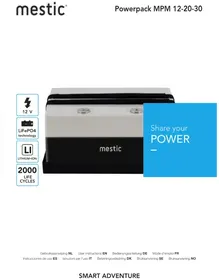 Notice Mestic MPM-12 Batteria portatile