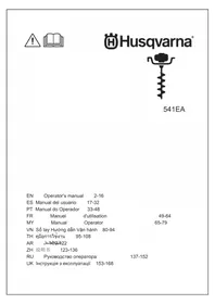 Notice HUSQVARNA 541EA Perceuse