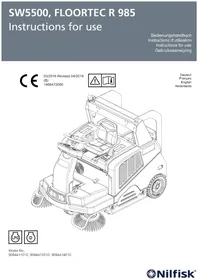 Notice NILFISK SW5500 Balayeuse