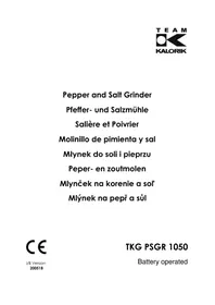 Notice KALORIK TKG PSGR 1050 Salt/pepper mill