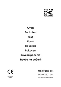 Notice KALORIK TKG OT 2032 CRL RD Piekarnik