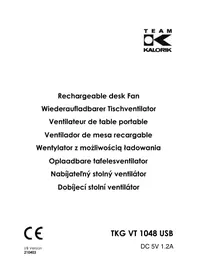 Notice KALORIK TKG VT 1048 USB Ventilátor