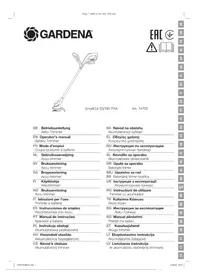 Notice GARDENA SMALLCUT 23/18V P4A χορτοκοπτικό