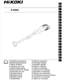 Notice HiKOKI R36DA Aspirateur