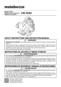 Notice HiKOKI CM4SB2 Cortadora de césped