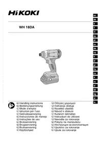 Notice HiKOKI WH18DA Bormașină