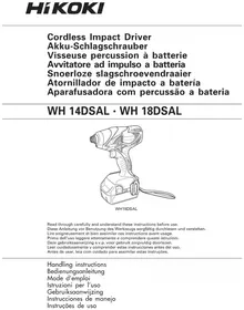Notice HiKOKI WH14DSAL Perforar