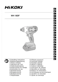 Notice HiKOKI WH18DF Bormașină