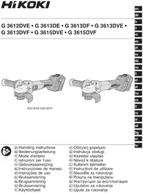 Notice HiKOKI G3613DVE Tocător