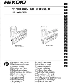 Notice HiKOKI NR1890DBCL Grapadora