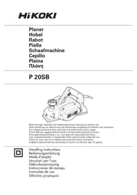 Notice HiKOKI P20SB Hobel