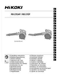Notice HiKOKI RB27EAP Blower