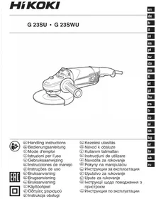 Notice HiKOKI G23SU Tocător