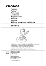 Notice HiKOKI SP18SB Polisseuse