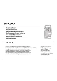 Notice HiKOKI UR10DL Radio