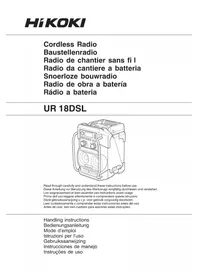 Notice HiKOKI UR18DSL Radio