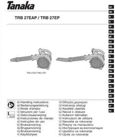 Notice HiKOKI TRB27EAP Blower