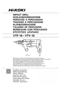 Notice HiKOKI VTP-18 Perforar