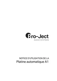 Notice PRO-JECT PLATINE AUTOMATIQUE A1 Platine_disque