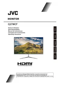 Notice JVC Q27WCF Monitor
