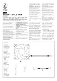 Notice MSI MEG SILENT GALE P12 Système de refroidissement de matériel informatique
