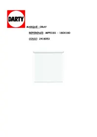 Notice ORAY MPP 01 B1 Écran de projection