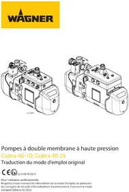 Notice WAGNER COBRA 40-10 Pompe