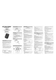 Notice Nitecore EMR40 Chargeur de piles