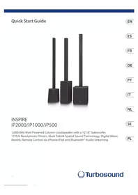 Notice Turbosound INSPIRE IP500 Haut-parleur