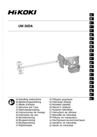 Notice HiKOKI UM36DA Mezclador de pintura
