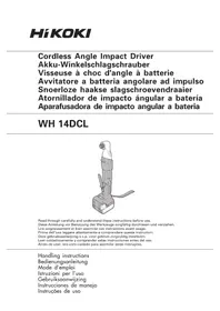 Notice HiKOKI WH14DCL Perforar