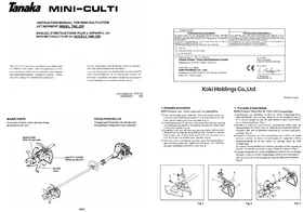 Notice HiKOKI TMC-200 Cultivateur