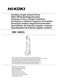 Notice HiKOKI WH10DCL Perforar