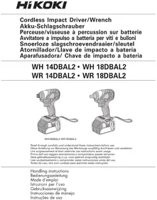 Notice HiKOKI WH14DBAL2 Schrauber