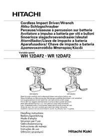 Notice HiKOKI WH12DAF2 Schrauber