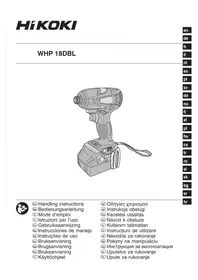 Notice HiKOKI WHP18DBL Bormașină