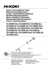 Notice HiKOKI CG27EBSP Aparador de relva