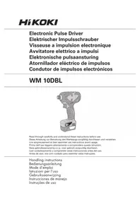 Notice HiKOKI WM10DBL Schrauber