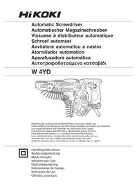 Notice HiKOKI W4YD Schrauber
