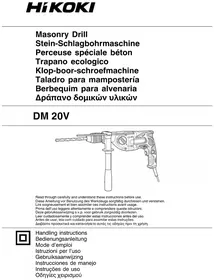 Notice HiKOKI DM20V Perforar